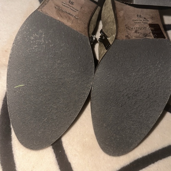 Aquatalia Olive Leather ankle Boots size 10 - Picture 7 of 9